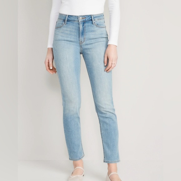 Old Navy High-Waisted Wow Straight Jeans SZ 10 - Picture 1 of 6